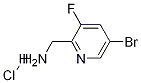 (5-溴-3-氟吡啶-2-基)甲胺盐酸盐 结构式