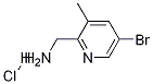 C-(5 - 溴-3 - 甲基 - 吡啶-2 - 基) - 甲胺 结构式