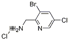 (3-溴-5-氯吡啶-2-基)甲胺盐酸盐 结构式