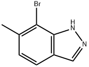 7-溴-6-甲基-1氢-吲唑 结构式