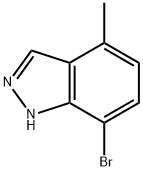 7-溴-4-甲基-1H-吲唑 结构式