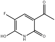 2(1H)-Pyridinone, 3-acetyl-5-fluoro-6-hydroxy- (9CI) 结构式