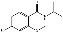 4-Bromo-N-isopropyl-2-methoxybenzamide 结构式