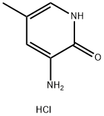 3-氨基-2-羟基-5-甲基吡啶盐酸盐 结构式