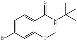 4-Bromo-N-tert-butyl-2-methoxybenzamide 结构式