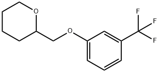 2-(3-Trifluoromethylphenoxy)methyltetrahydro-2H-pyran 结构式