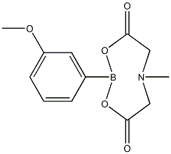 2-(3-Methoxyphenyl)-6-methyl-1,3,6,2-dioxazaborocane-4,8-dione 结构式