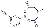 3-氰基苯硼酸甲基亚氨基二乙酸酯 结构式