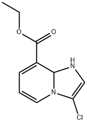 ethyl 3-chloro-1,8a-dihydroimidazo[1,2-a]pyridine-8-carboxylate 结构式