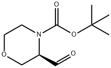 (R)-4-BOC-3-吗啉甲醛 结构式