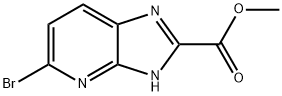 5-溴-1H-咪唑并[4,5-B]吡啶-2-羧酸甲酯 结构式