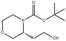 (R)-4-BOC-3-吗啉乙醇 结构式