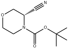 (S)-4-BOC-3-氰基吗啉 结构式