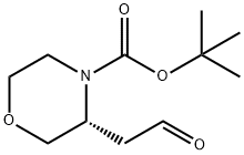 (R)-4-BOC-3-吗啉乙醛 结构式