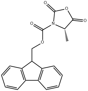 FMOC-L-丙氨酸-N-羧基-环内酸酐 结构式