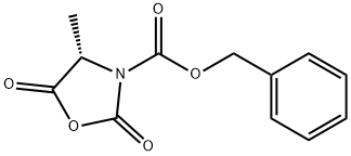 Z-L-丙氨酸-N-羧基-环内酸酐 结构式