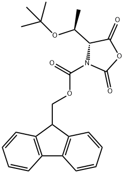 N-芴甲氧羰基-O-叔丁基-L-苏氨酸-N-酸酐 结构式
