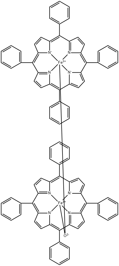 间-四苯基卟吩-Μ-氧化铁二聚体 结构式