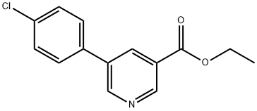 5-(4-氯苯基)烟酸乙酯 结构式