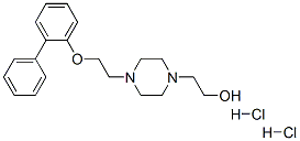 2-[4-[2-(2-phenylphenoxy)ethyl]piperazin-1-yl]ethanol dihydrochloride 结构式