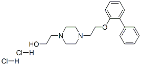 4-(2-((1,1'-Biphenyl)-2-yloxy)ethyl)-1-piperazineethanol, dihydrochloride 结构式