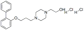 4-(3-((1,1'-Biphenyl)-2-yloxy)propyl)-1-piperazineethanol, dihydrochloride 结构式