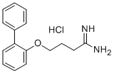 4-(2-Biphenylyloxy)butyramidine hydrochloride 结构式