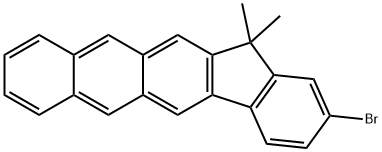 2-溴-13,13-二甲基-13H-茚并[1,2-B]蒽 结构式