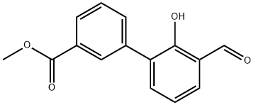 2-ForMyl-6-(3-Methoxycarbonylphenyl)phenol 结构式