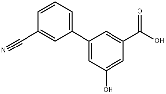 3'-氰基-5-羟基-[1,1'-联苯]-3-羧酸 结构式