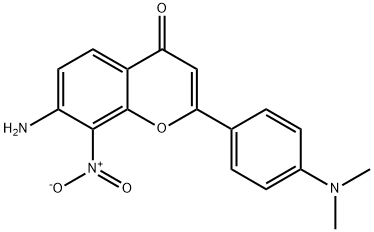 7-AMino-2-(4-(diMethylaMino)phenyl)-8-nitro-4H-chroMen-4-one 结构式