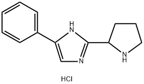 4-PHENYL-2-PYRROLIDIN-2-YL-1H-IMIDAZOLE DIHYDROCHLORIDE 结构式