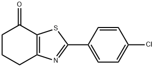 2-(4-氯苯基)-5,6-二氢苯并[D]噻唑-7(4H)-酮 结构式