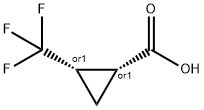 (+/-)-cis-2-(Trifluoromethyl)cyclopropanecarboxylic acid 结构式