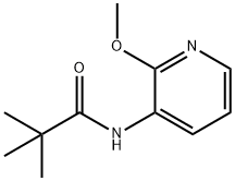 N-(2-甲氧基吡啶-3-基)新戊酰胺 结构式