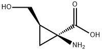 Cyclopropanecarboxylic acid, 1-amino-2-(hydroxymethyl)-, (1S,2R)- (9CI) 结构式