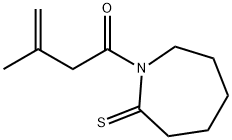 2H-Azepine-2-thione,  hexahydro-1-(3-methyl-1-oxo-3-butenyl)-  (9CI) 结构式