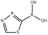 (1,3,4-噻二唑-2-基)硼酸 结构式