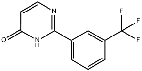 2-(3-(三氟甲基)苯基)嘧啶-4-醇 结构式