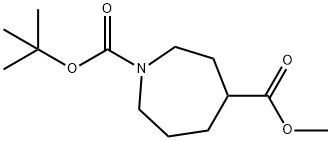 1-tert-butyl 4-methyl azepane-1,4-dicarboxylate 结构式