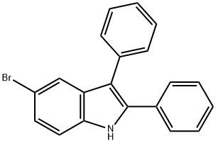 5-溴-2,3-二苯基-1H-吲哚 结构式