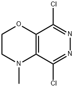 5,8-dichloro-3,4-dihydro-4-Methyl-2H-pyridazino[4,5-b][1,4]oxazine 结构式