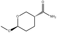 2H-Pyran-3-carboxamide,tetrahydro-6-methoxy-,trans-(9CI) 结构式