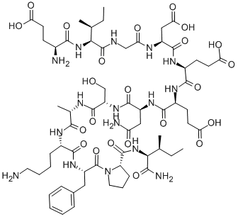 GLU-ILE-GLY-ASP-GLU-GLU-ASN-SER-ALA-LYS-PHE-PRO-ILE-NH2 结构式