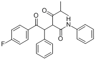 2-[2-(4-氟苯基)-2-氧代-1-苯基乙基]-4-甲基-3-氧代-N-苯基戊酰胺 结构式