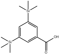 3,5-BIS-TRIMETHYLSILANYL-BENZOIC ACID 结构式