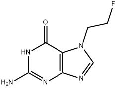 7-(2'-fluoroethyl)guanine 结构式