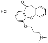 Dibenzo(b,f)thiepin-10(11H)-one, 6-(3-(dimethylamino)propoxy)-, hydroc hloride 结构式