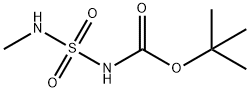 N-(甲基氨基磺酰基)氨基甲酸叔丁酯 结构式