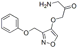 (3-amino-2-oxypropoxy)phenoxymethylisoxazole 结构式